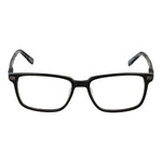 Spy Black Men Glasses Frame, black full-rim rectangle style with plastic material, spring hinge, size 57-17-145.