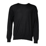 Dolce & Gabbana Black Cashmere Crew Neck Pullover Sweater