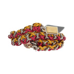 Dolce & Gabbana Red Yellow Leather Crystal Belt BEL10361-2