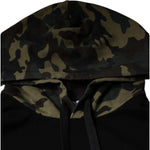 Dolce & Gabbana Black Camouflage Hooded Sweatshirt Sweater TSH87043-56