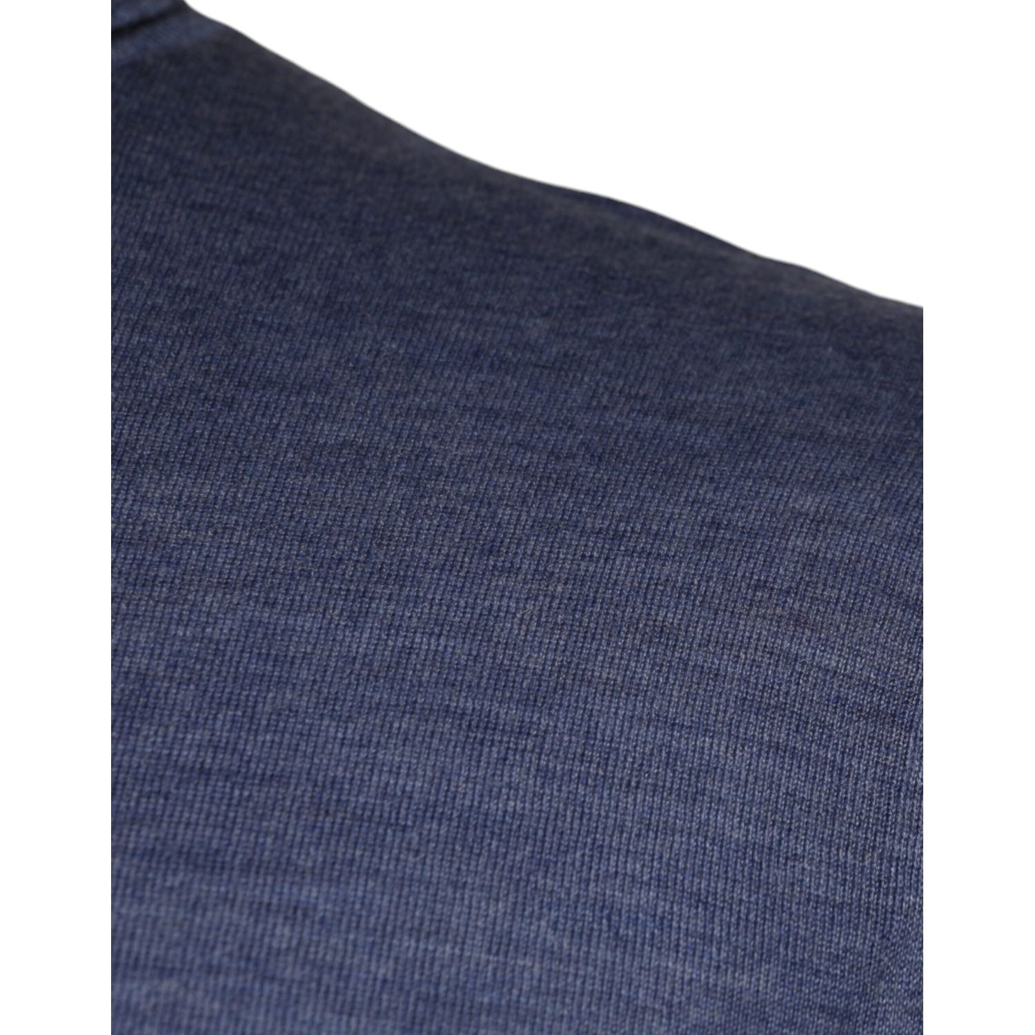 Dolce & Gabbana Purple Blue Long Sleeve Turtleneck Pullover Sweater