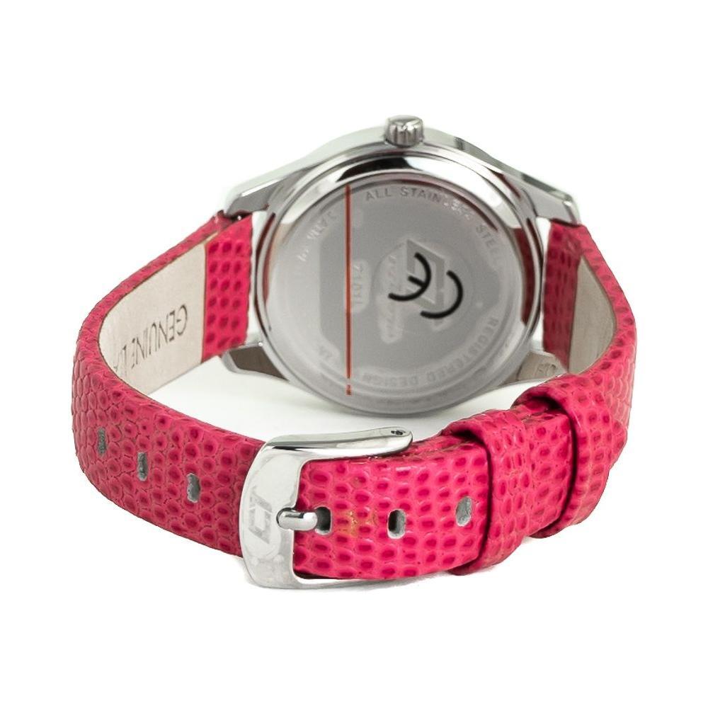 Chronotech Multicolor Leather Dress Watch