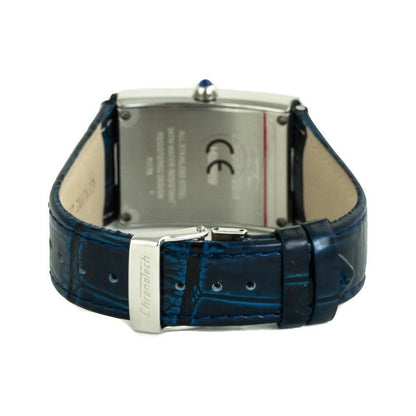Chronotech Blue Leather Watch