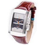 Chronotech Brown Leather Watch CHCT7018M03MTAC