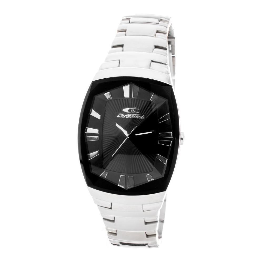 Chronotech Silver Stainless Steel Dress Watch