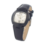 Chronotech Black Leather Watch