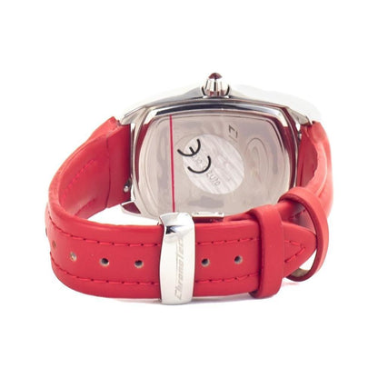 Chronotech Red Leather Watch