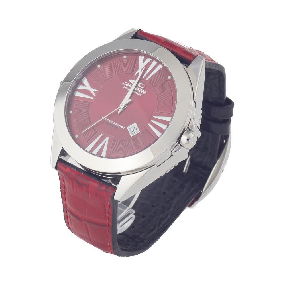 Chronotech Black Leather Watch CHCT7636M02AC