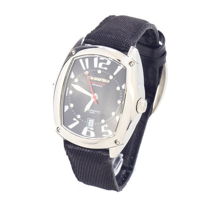 Chronotech Black Leather Dress Watch