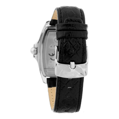 Chronotech Black Leather Watch