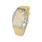 Chronotech Yellow Leather Watch