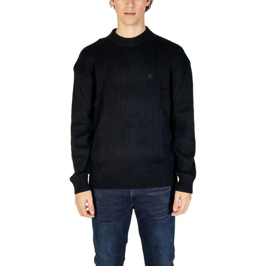 Calvin Klein Jeans Black Cotton Sweater CA-14580800009-IT52 | XL
