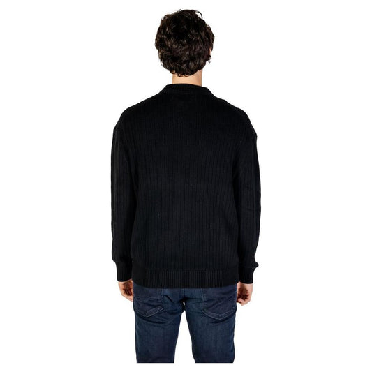 Calvin Klein Jeans Black Cotton Sweater CA-14580800009-IT52 | XL