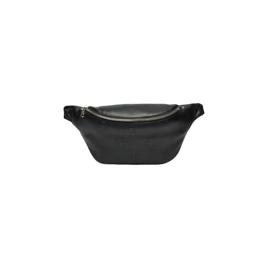 Calvin Klein Jeans black polyethylene men's bag, Fall/Winter collection, made from 100% polyurethane with zip closure.