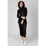 Calvin Klein Jeans Black Marabou Long