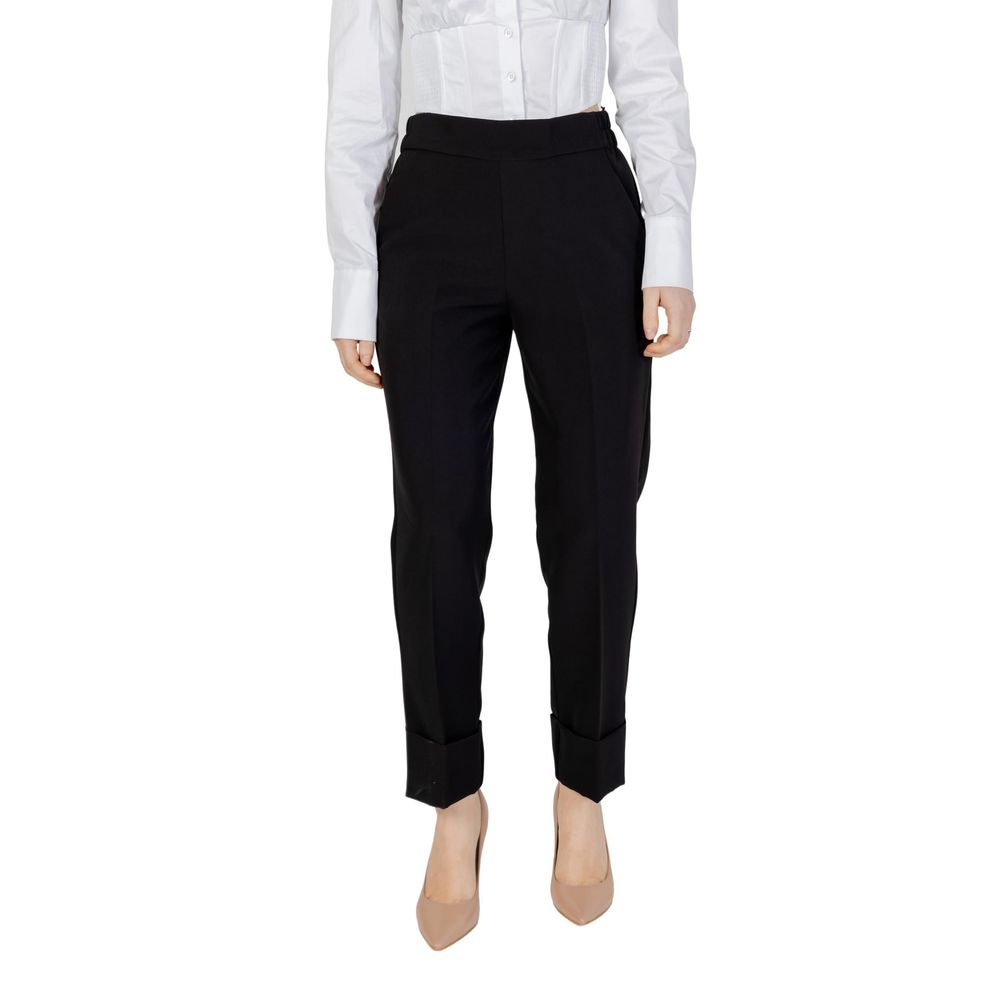 Sandro Ferrone Black Polyester Pant