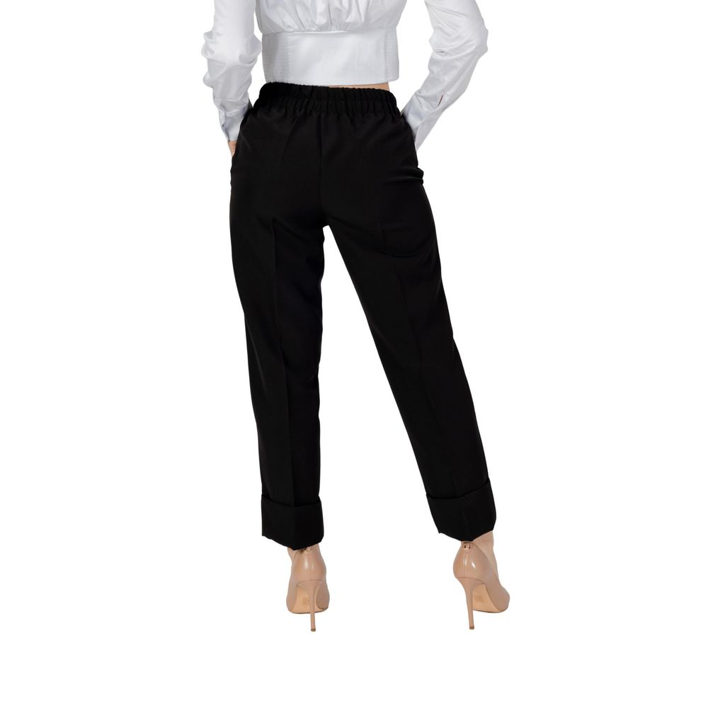 Sandro Ferrone Black Polyester Pant