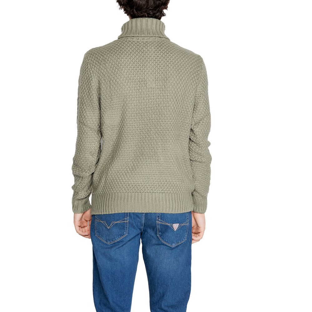 Gianni Lupo Green Polyester Turtleneck