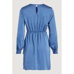 Vila Clothes Blue Recycled Polyester Short