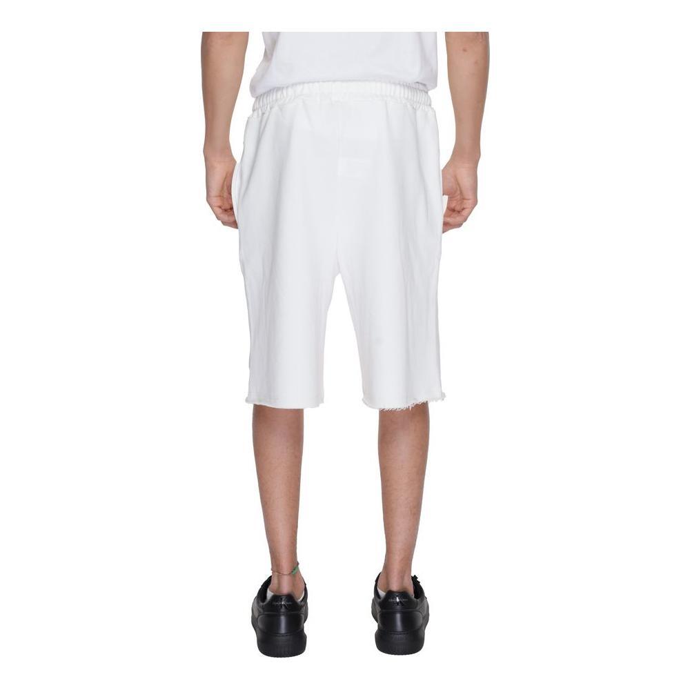 Underclub White Cotton Bermuda Shorts