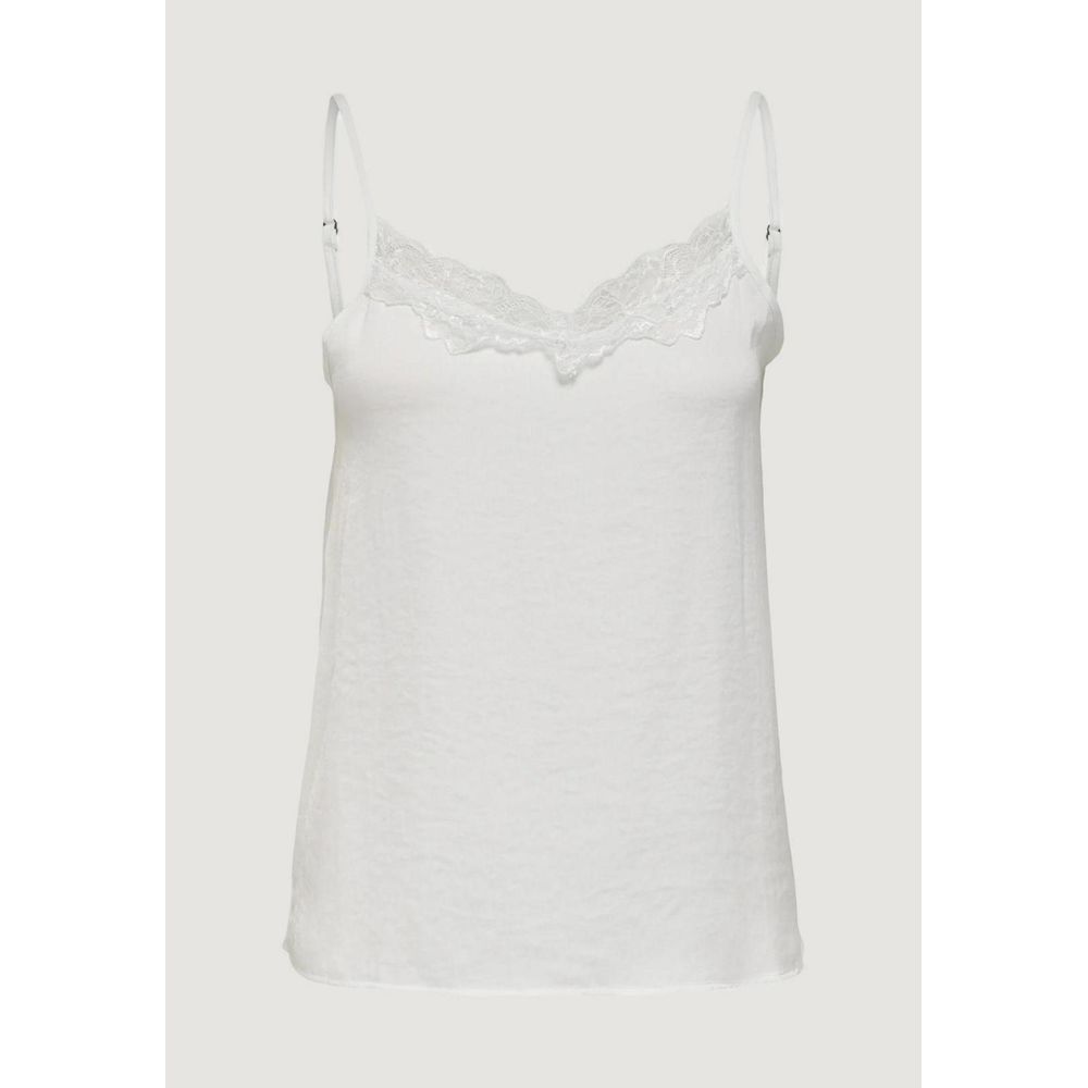 Jacqueline De Yong White Polyester Tank Tops