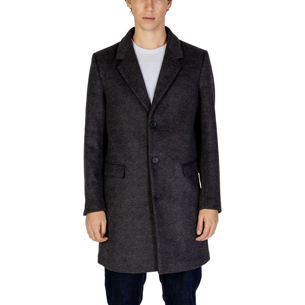 Antony Morato Gray Polyester Coat
