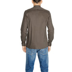 Antony Morato Brown Cotton Shirt