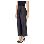 ICHI Black Polyester Pant