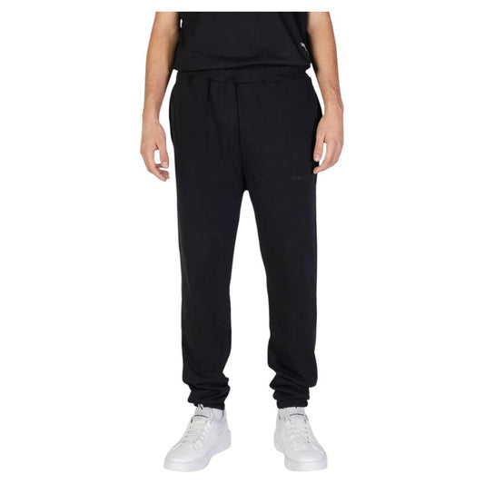 Underclub black cotton men's pants for fall/winter collection, featuring a stylish and comfortable design.