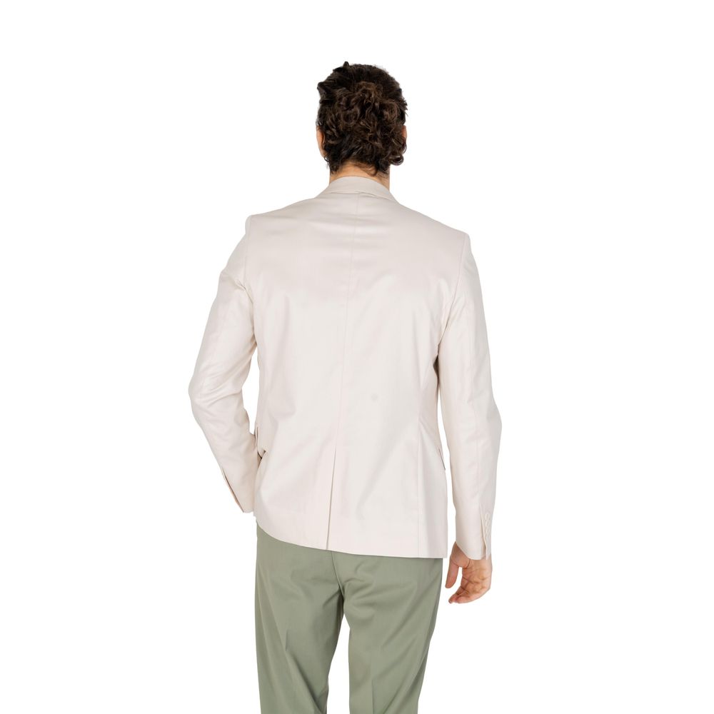 Antony Morato Cream Cotton Blazer