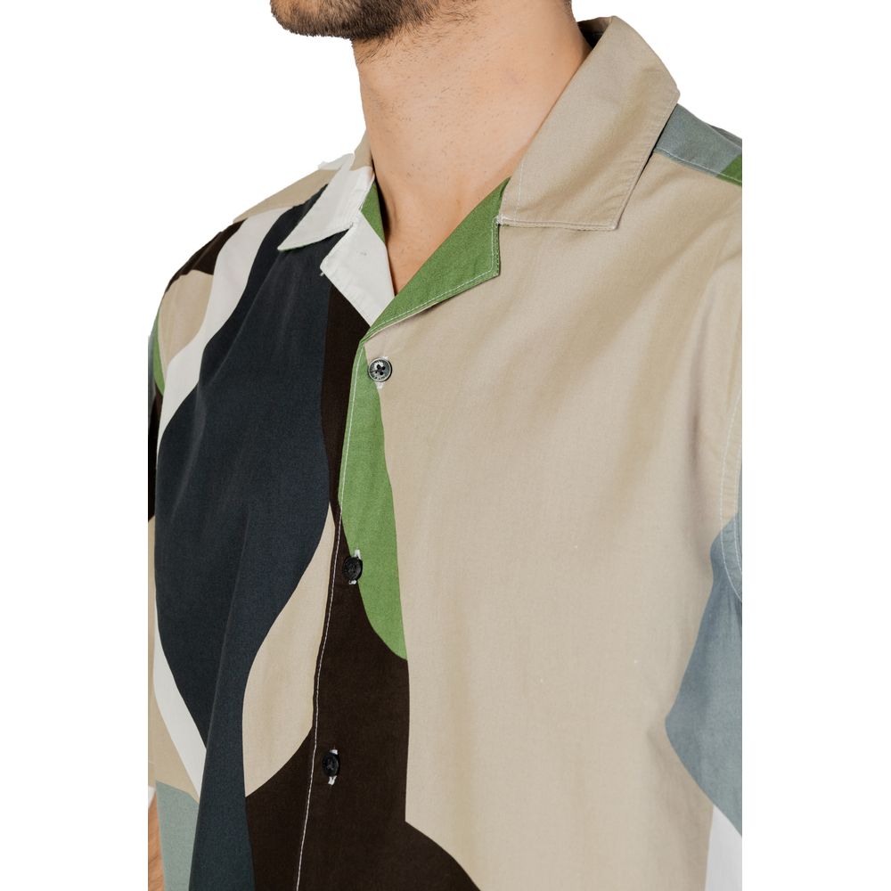 Only & Sons Green Cotton Shortsleeve Shirt