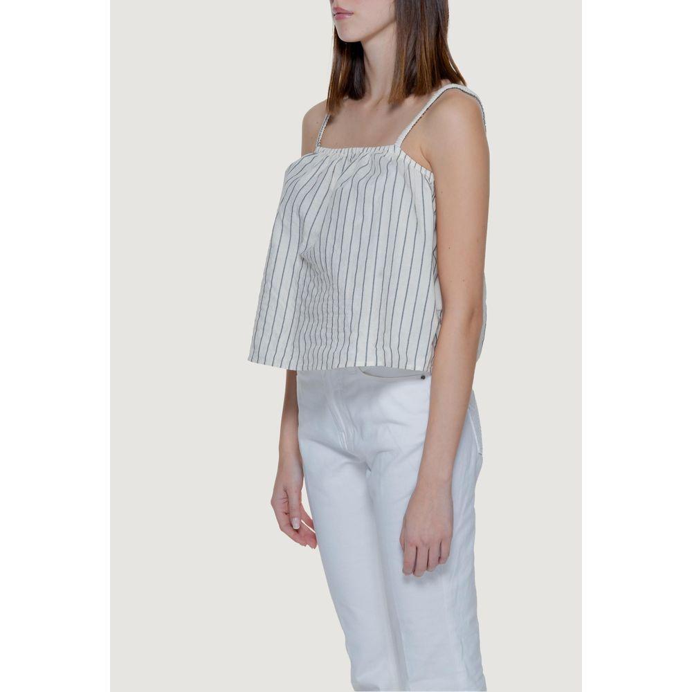 Vero Moda Beige Organic Cotton Tank Top VE-13395002507-IT44|L