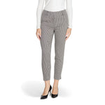 Model wearing Only Black Polyester Pant for women, fall/winter collection, 64% polyester, 34% viscose, and 2% elastane/lycra.