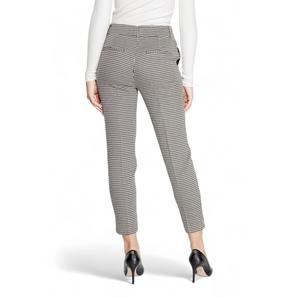 Back view of women's Only Black Polyester Pant for Fall/Winter collection, featuring polyester, viscose, and elastane composition.