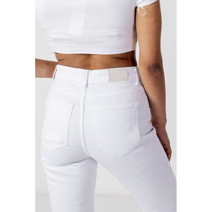 Only White Cotton Mom Jeans