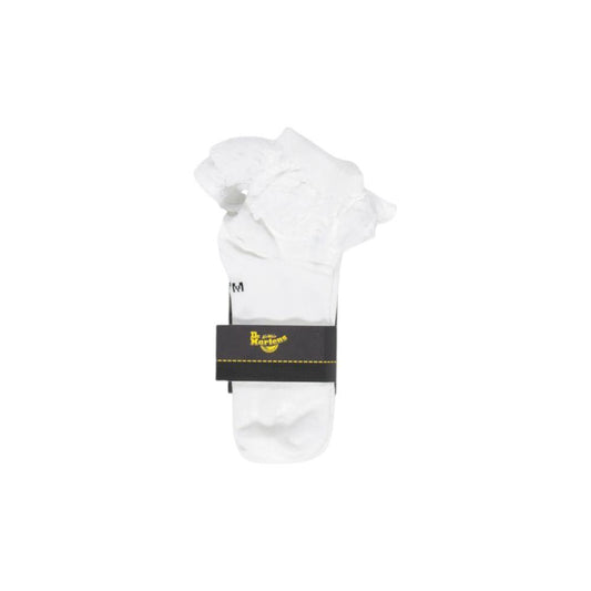 Dr. Martens Women's White Polyester Socks, Fall/Winter Collection, 37% Cotton Blend.