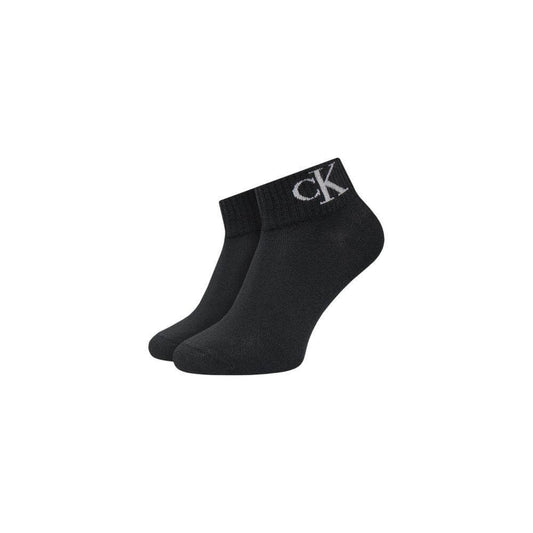 Calvin Klein black cotton tights and socks for women, fall/winter collection, featuring CK logo, comfortable and stylish.