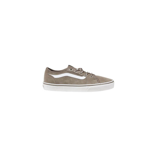 Vans beige suede sneaker with rubber sole, perfect for casual outings. Offers style, comfort, and durability for men.