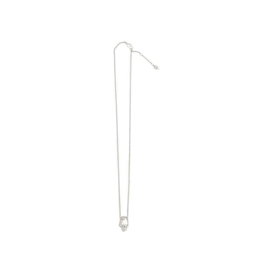 Alexander McQueen skull necklace with beard chain and lobster clasp