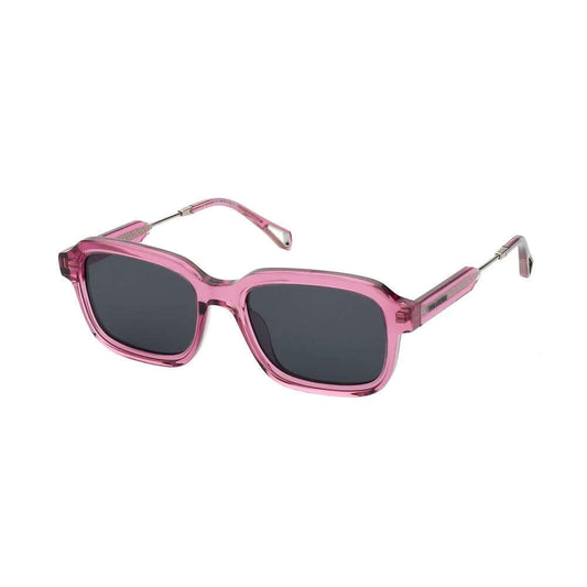 Zadig & Voltaire Multicolor Pink Acetate Sunglasses SZV3355302GR with Grey Lenses, 53/19/140 mm, Stylish Women's Eyewear