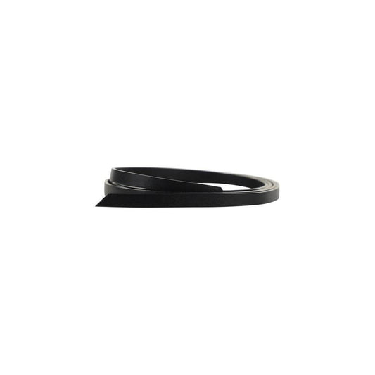 Crida Milano Tesine Belt - Leather, slim design, knotted waist, monochrome pattern