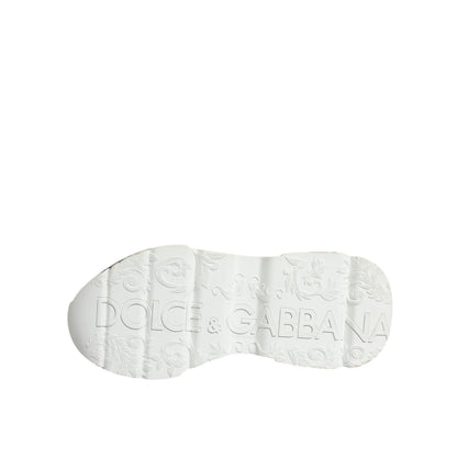 Dolce & Gabbana White Daymaster Hand Painted Sneakers Shoes