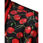 Dolce & Gabbana Black Cherry Silk Button Down Casual Shirt TSH87282-42