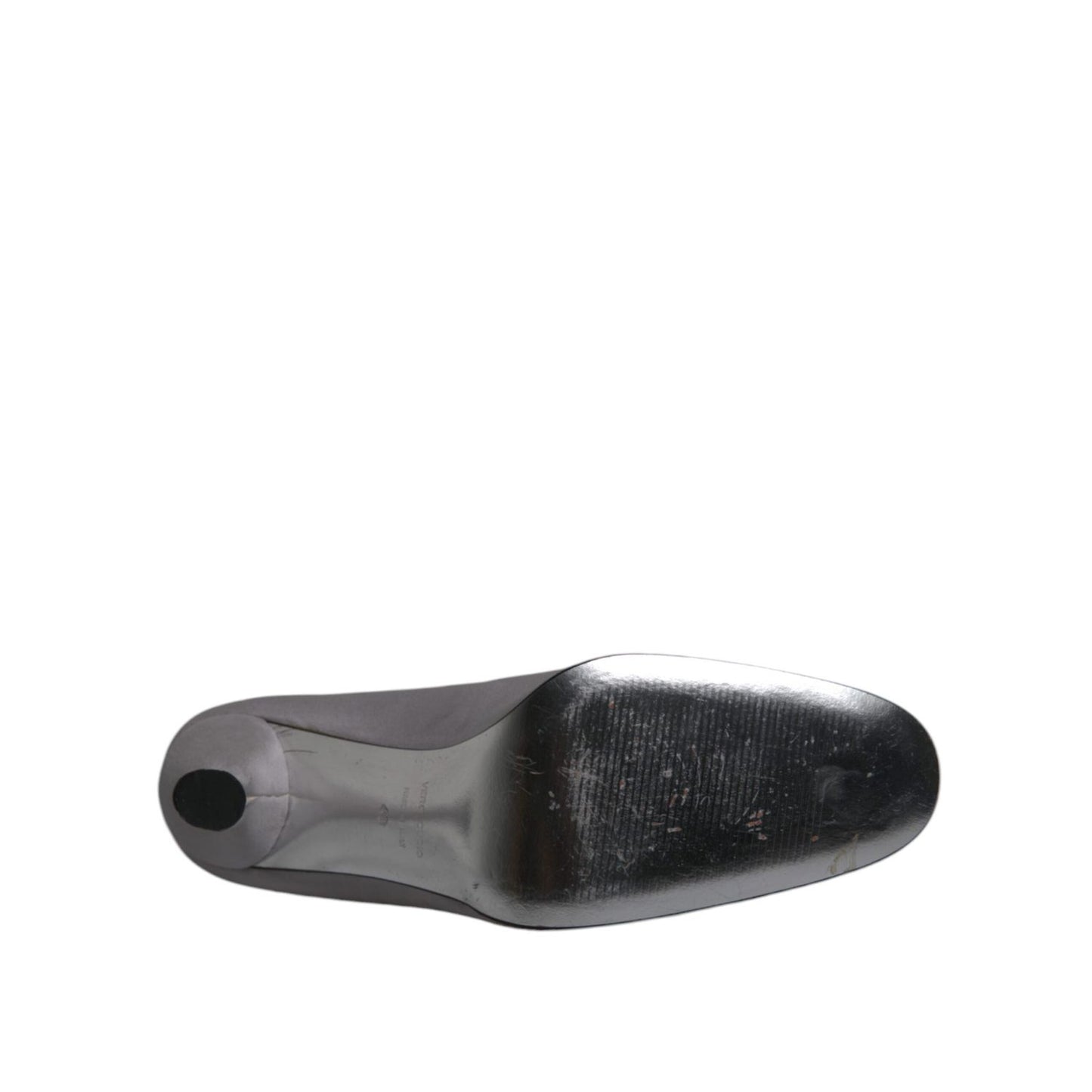 Dolce & Gabbana Gray Suede Leather High Heel Pumps Shoes