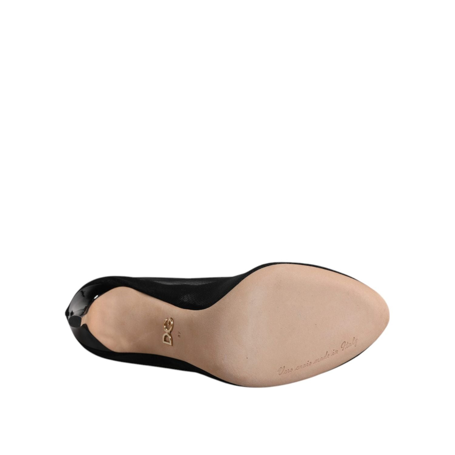 Dolce & Gabbana Black Nylon Stretch Mesh Sock Boots Shoes