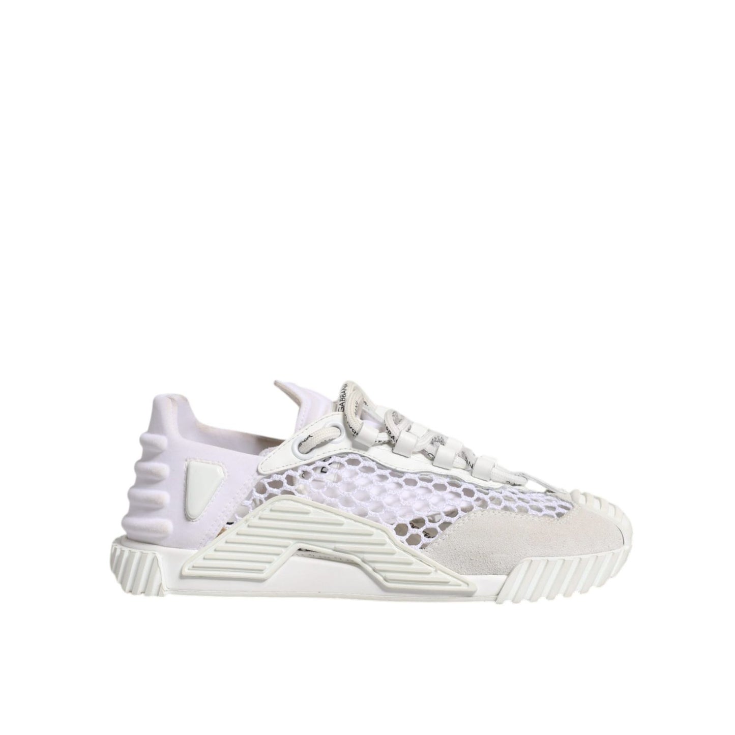 Dolce & Gabbana White Mesh NS1 Low Top Sports Sneaker Shoes