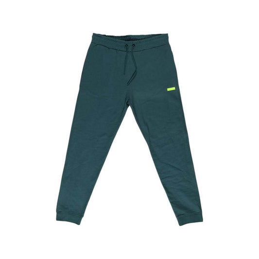 Refrigiwear black cotton men's sports trousers, fall/winter collection; comfortable and stylish, perfect for sports activities.