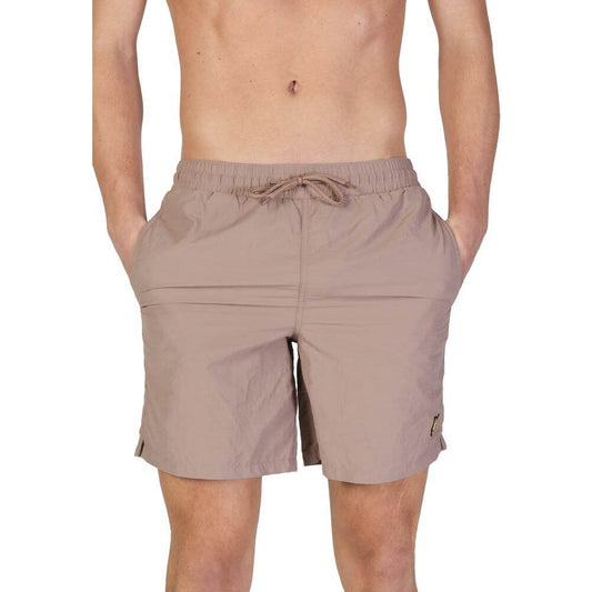 Men's Lyle & Scott gray nylon swimwear from the Fall/Winter collection, featuring a comfortable fit and stylish design.