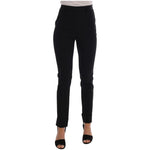 Ermanno Scervino Black Stretch Leggings Pants Jeans & Pants
