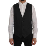 Dolce & Gabbana Gray STAFF Cotton Rayon Vest